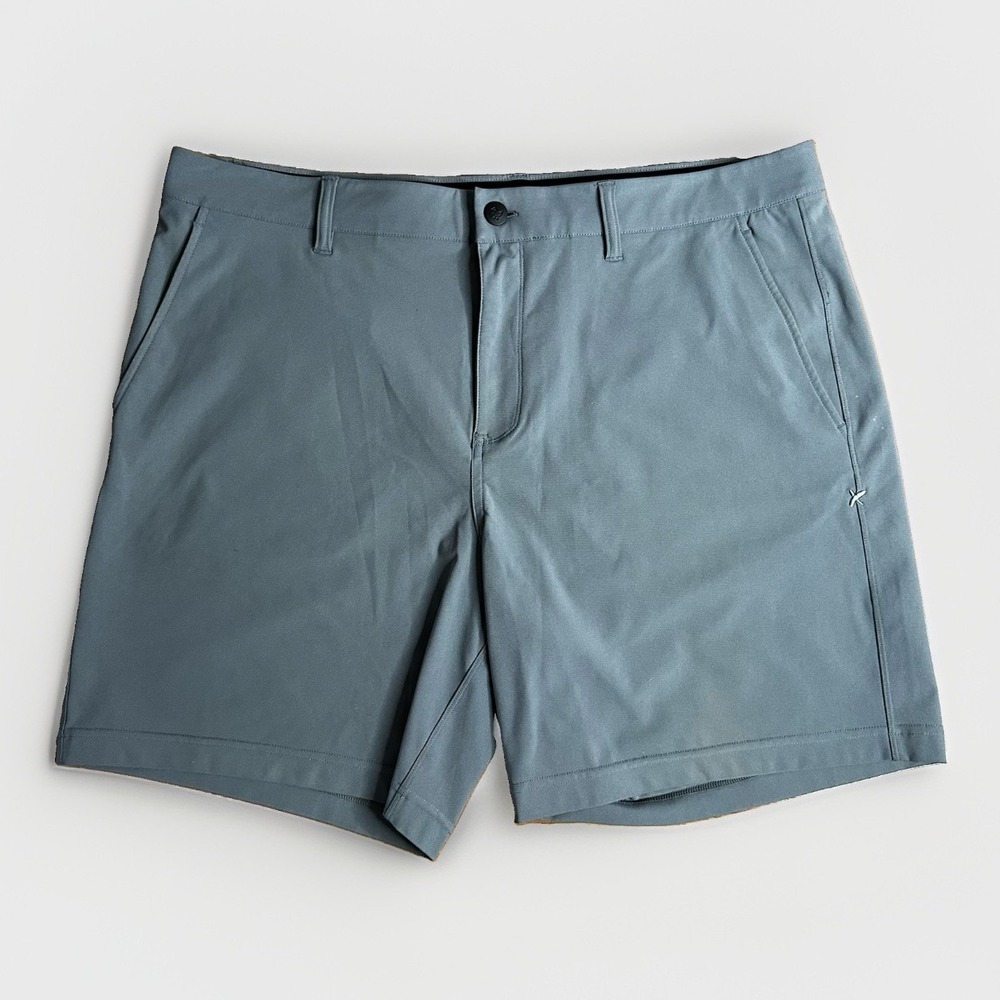 Bad Birdie Golf Shorts Mens 38 Gray Golf Performance 7.5" Inseam Casual Comfort
